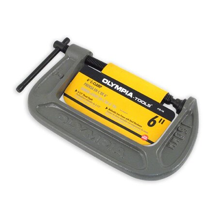 Olympia Tools 6" X 3-1/2" C-Clamp 38-146